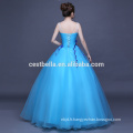 OEM Factory Chine 2017 Floral Sky Blue Ruffles Quinceanera Robes de bal Robe de bal Robe de soirée formelle